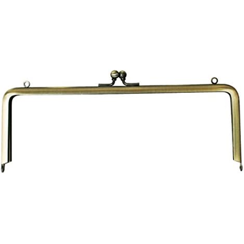 日本紐釦貿易 両カン付差し込みタイプ口金 外約W21.5×H9cm SK18-AG （ご注文単位1個）【直送品】