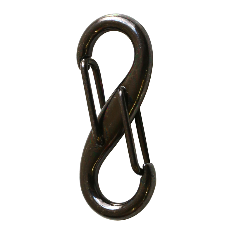 日本紐釦貿易 Wナスカン 3.8×1.6cm 内径0.9cm ブラックニッケル 4個入 S27-104-BN （ご注文単位1束）【直送品】