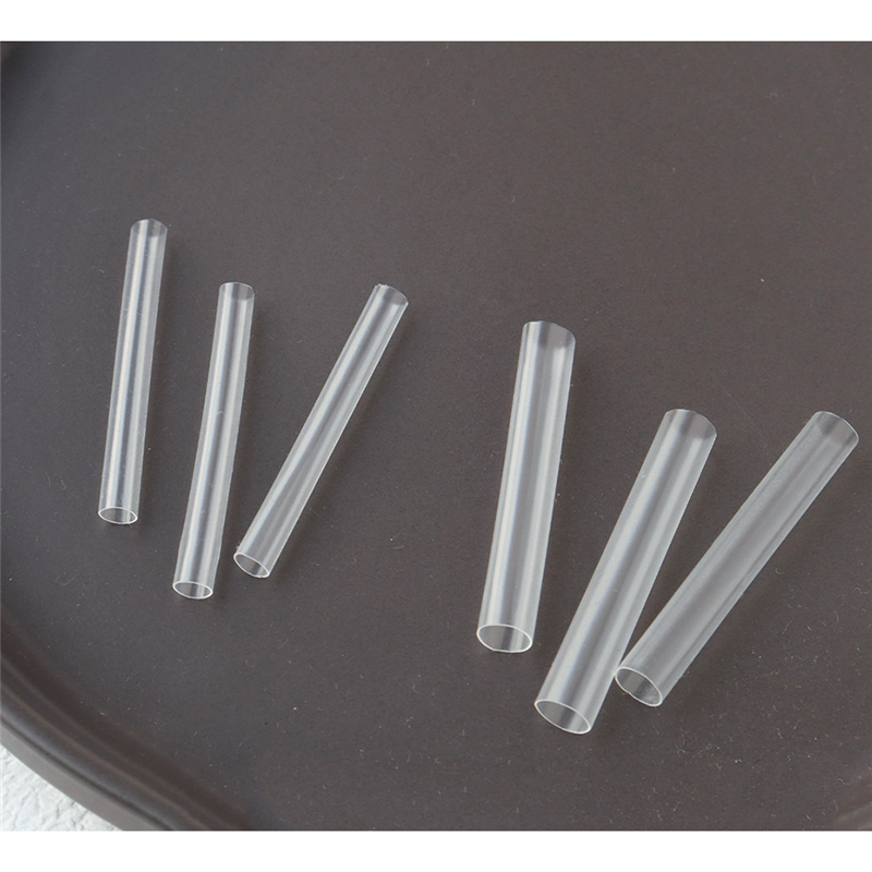 日本紐釦貿易 熱収縮チューブ クリア 径4mm 長さ約5cm 5本入 (ご注文単位1束)【直送品】