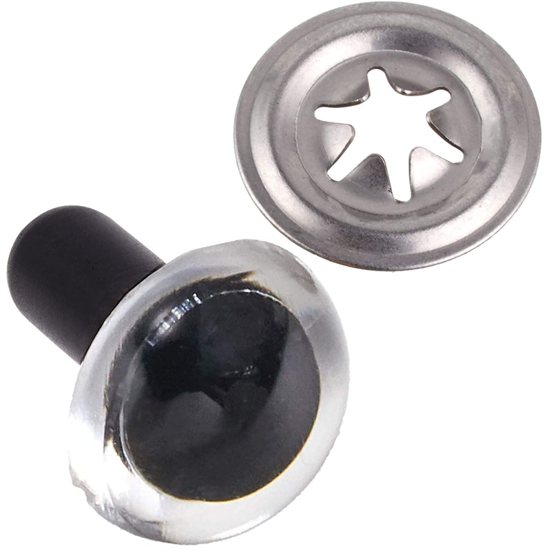 日本紐釦貿易 クリスタルアイ 6mm 18個 クリア CE205 (ご注文単位1束)【直送品】