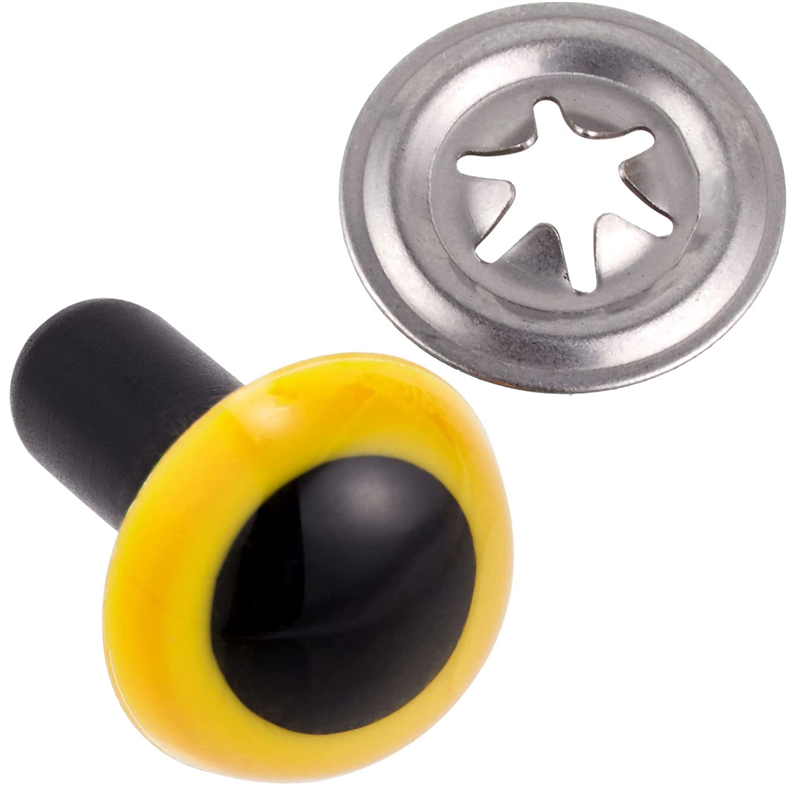 日本紐釦貿易 クリスタルアイ 12mm 10個 イエロー CE221 (ご注文単位1束)【直送品】