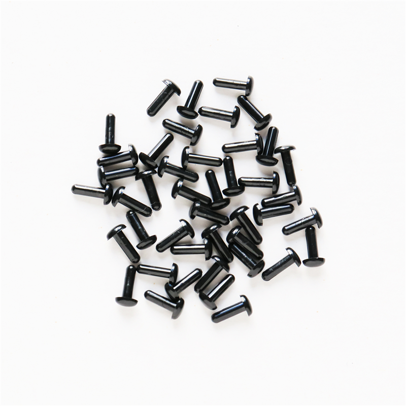 日本紐釦貿易 差し目ボタン 楕円 黒 4.5mm 50個入 CE430 (ご注文単位1束)【直送品】