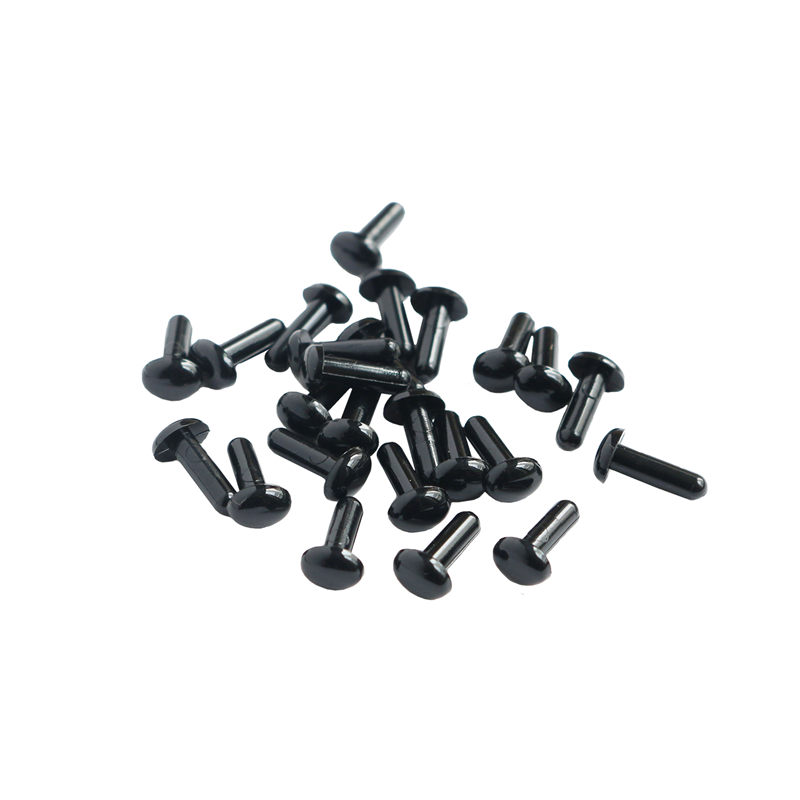 日本紐釦貿易 差し目ボタン 楕円 黒 4.5mm 50個入 CE430 (ご注文単位1束)【直送品】