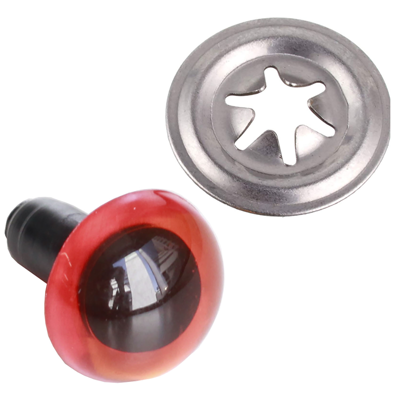 日本紐釦貿易 クリスタルアイ 12mm 10個 クリアレッド CE220 (ご注文単位1束)【直送品】