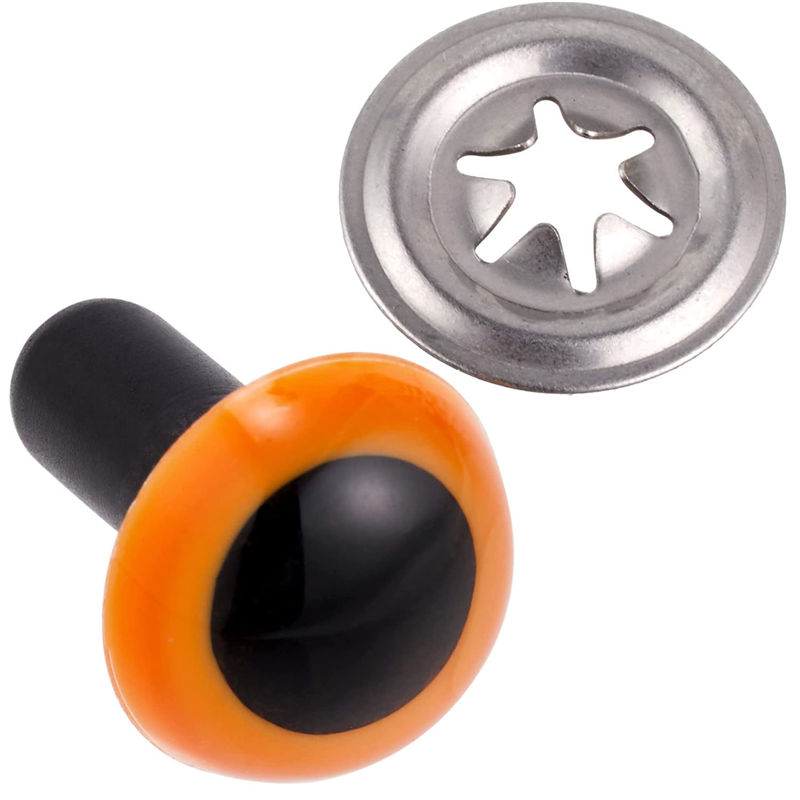 日本紐釦貿易 クリスタルアイ 12mm 10個 オレンジ CE227 (ご注文単位1束)【直送品】