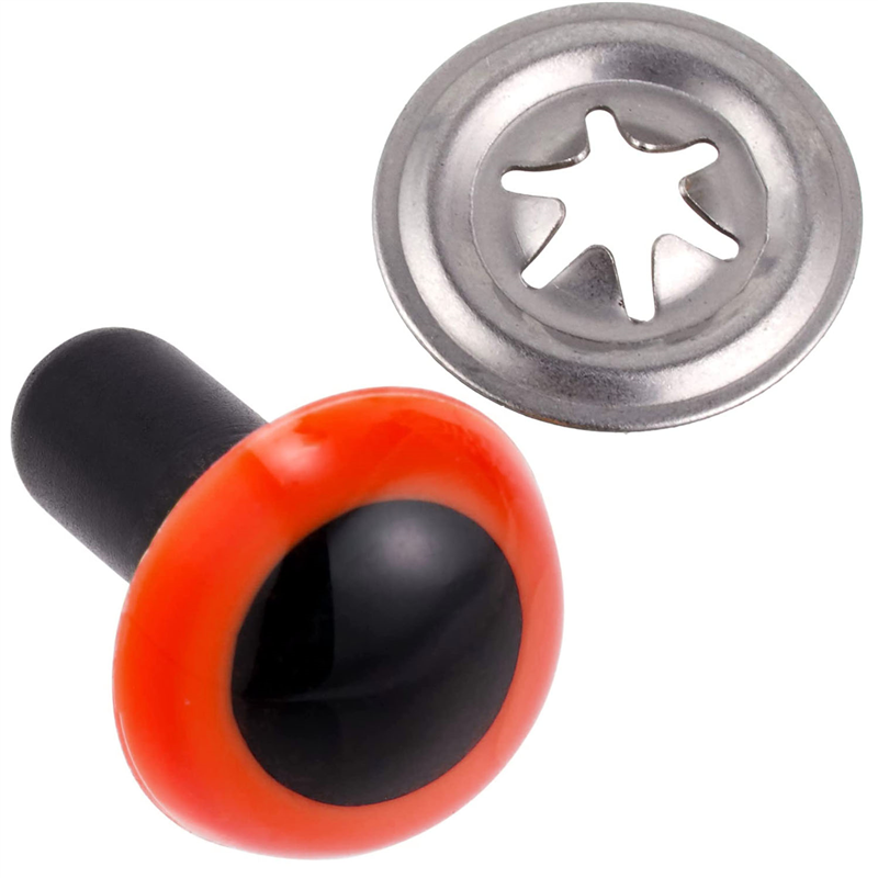 日本紐釦貿易 クリスタルアイ 18mm 6個 レッド CE242 （ご注文単位1束）【直送品】