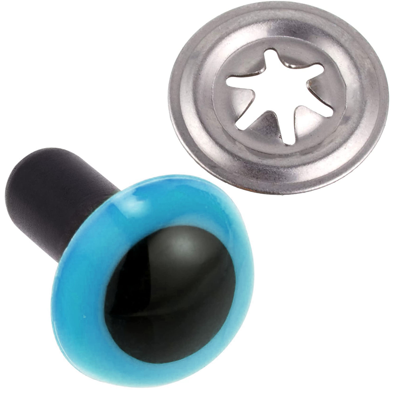 日本紐釦貿易 クリスタルアイ 18mm 6個 ブルー CE243 （ご注文単位1束）【直送品】