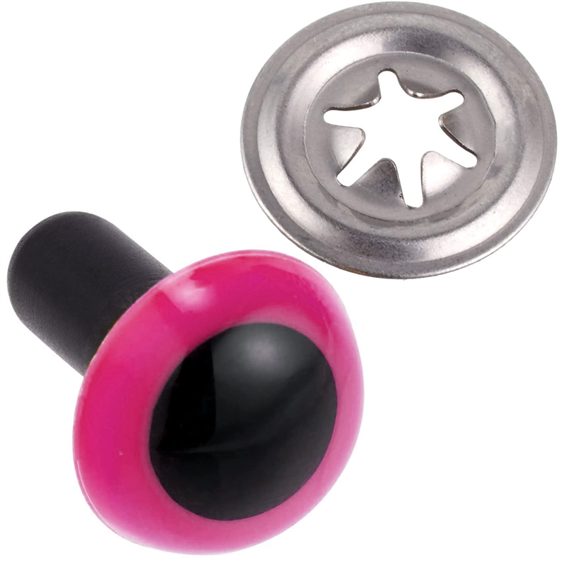 日本紐釦貿易 クリスタルアイ 18mm 6個 ピンク CE248 （ご注文単位1束）【直送品】