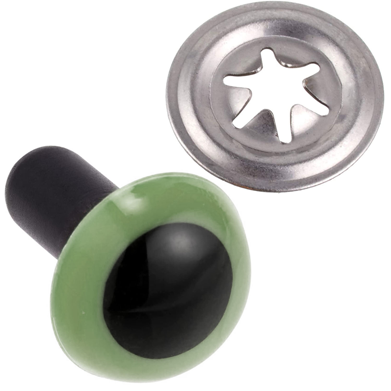 日本紐釦貿易 クリスタルアイ 18mm 6個 グリーン CE249 （ご注文単位1束）【直送品】