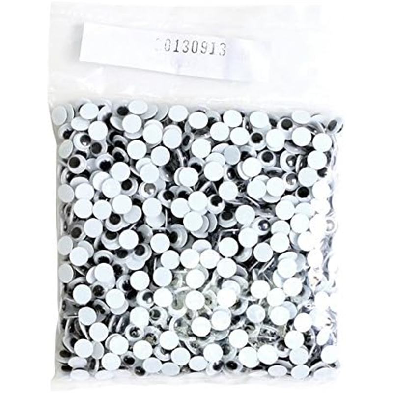 日本紐釦貿易 動眼 貼り付け 1000個入り 7mm 黒 CE104-1000 （ご注文単位1束）【直送品】