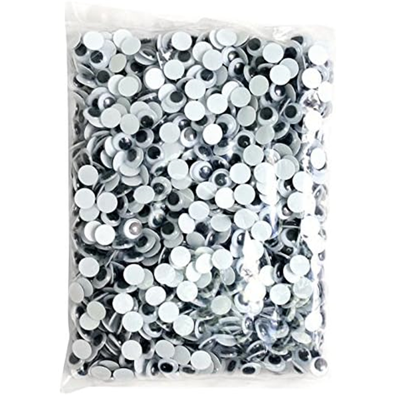 日本紐釦貿易 動眼 貼り付け 1000個入り 9mm 黒 CE106-1000 （ご注文単位1束）【直送品】