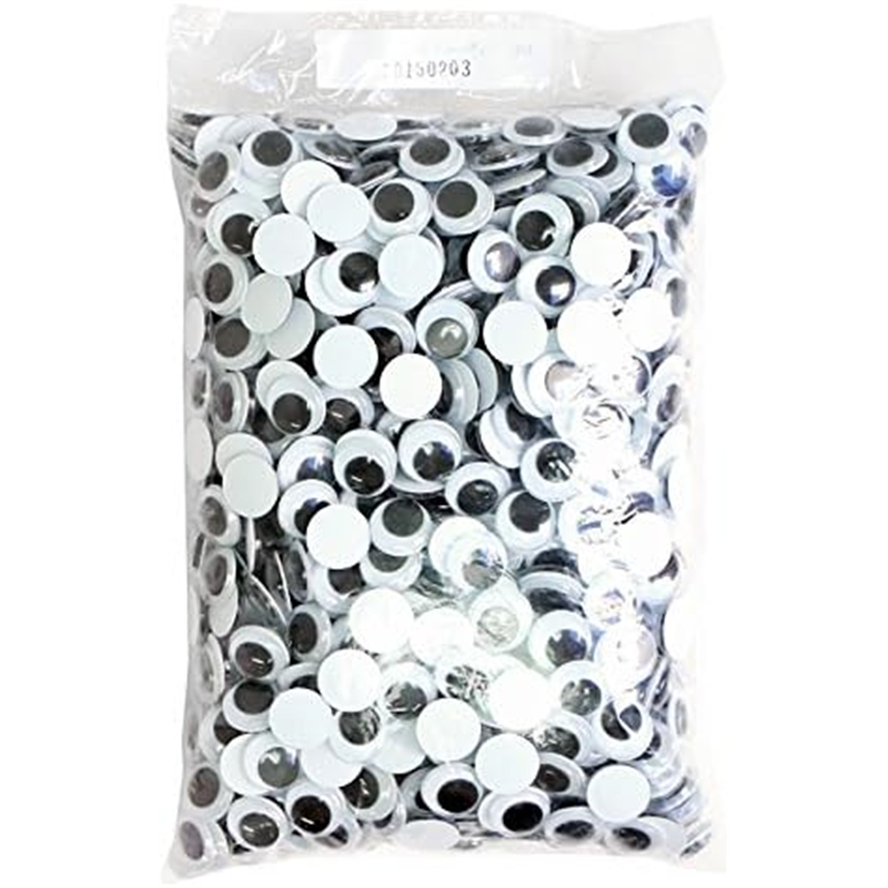 日本紐釦貿易 動眼 貼り付け 1000個入り 18mm 黒 CE110-1000 （ご注文単位1束）【直送品】