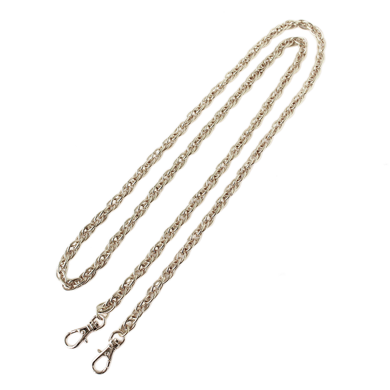 日本紐釦貿易 チェーンショルダー 120cm シルバー TYC3120-S （ご注文単位1本）【直送品】