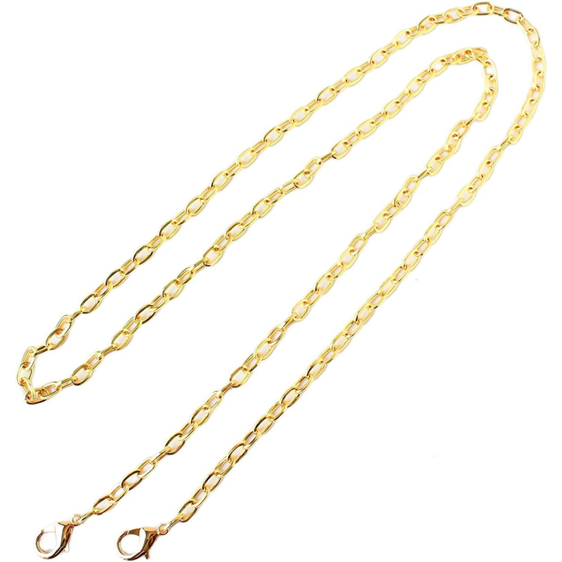 日本紐釦貿易 チェーンショルダー 120cm ゴールド TYC3101-G （ご注文単位1本）【直送品】