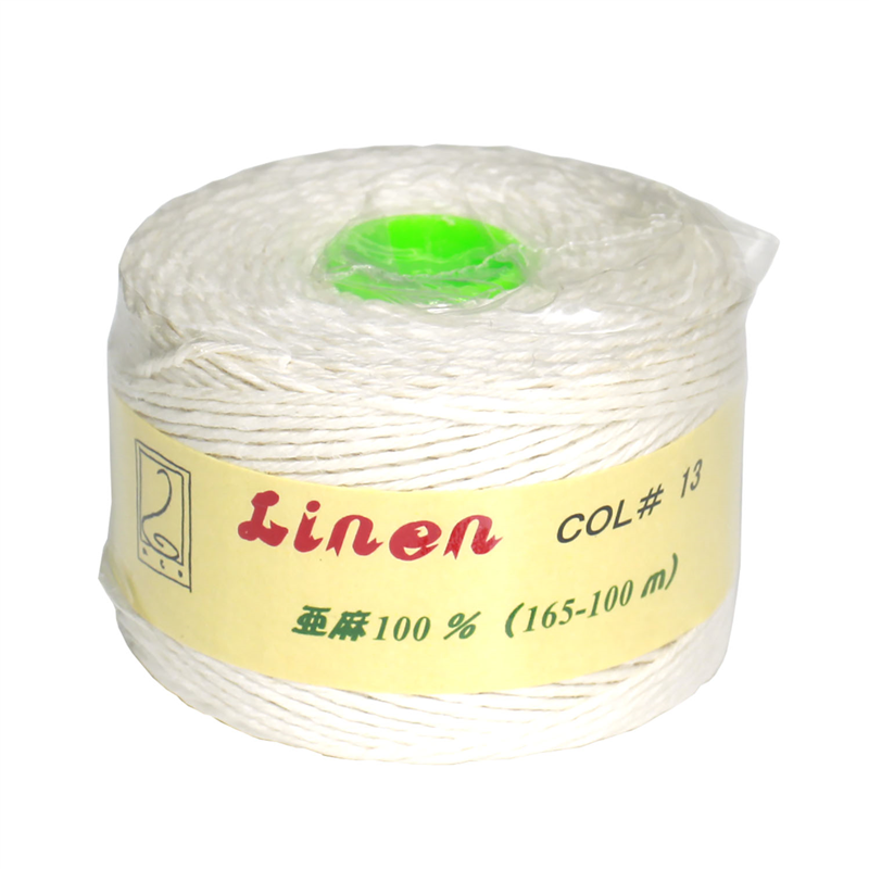 日本紐釦貿易 カラーリネン紐 約φ1mm×100m巻 生成 AN165-13 (ご注文単位1巻)【直送品】