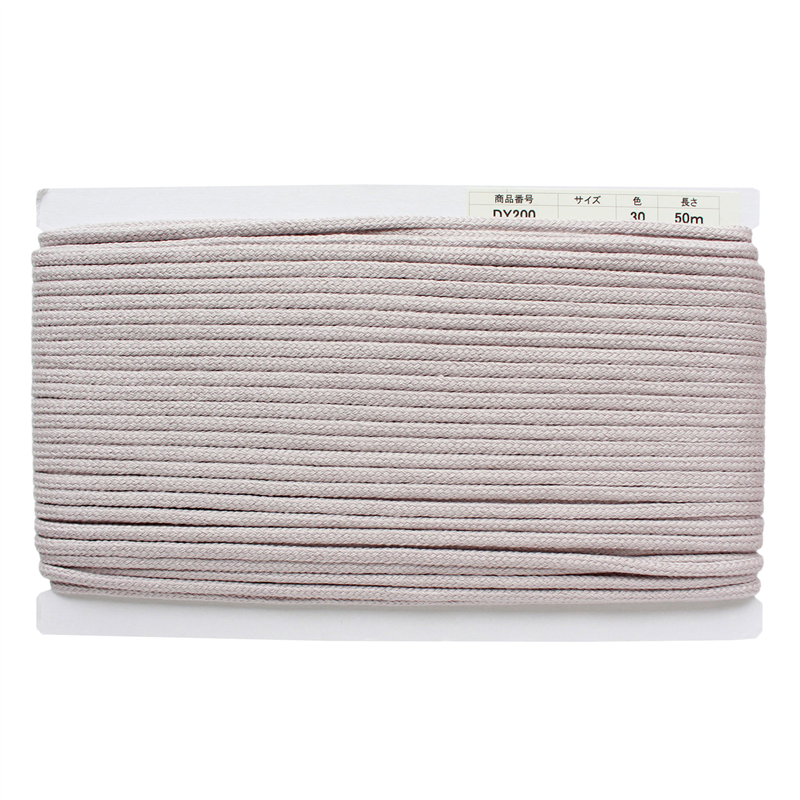 日本紐釦貿易 アクリル手芸用コード φ約5mm×50m スモーキーピンク DY200-30 (ご注文単位1巻)【直送品】