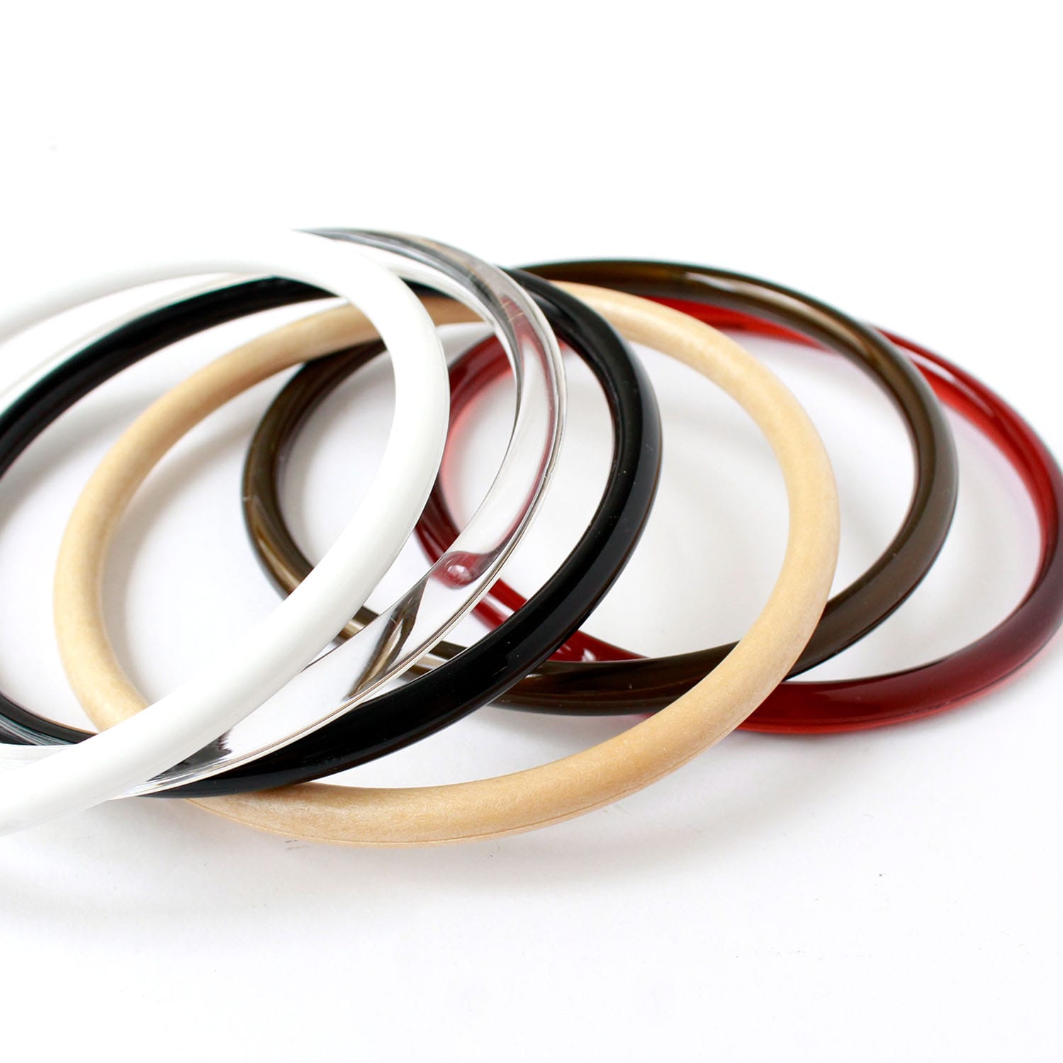 日本紐釦貿易 プラスチックリング プラハンドル 大 内径11cm・外径13cm 黒 P273-L-B (ご注文単位1組)【直送品】