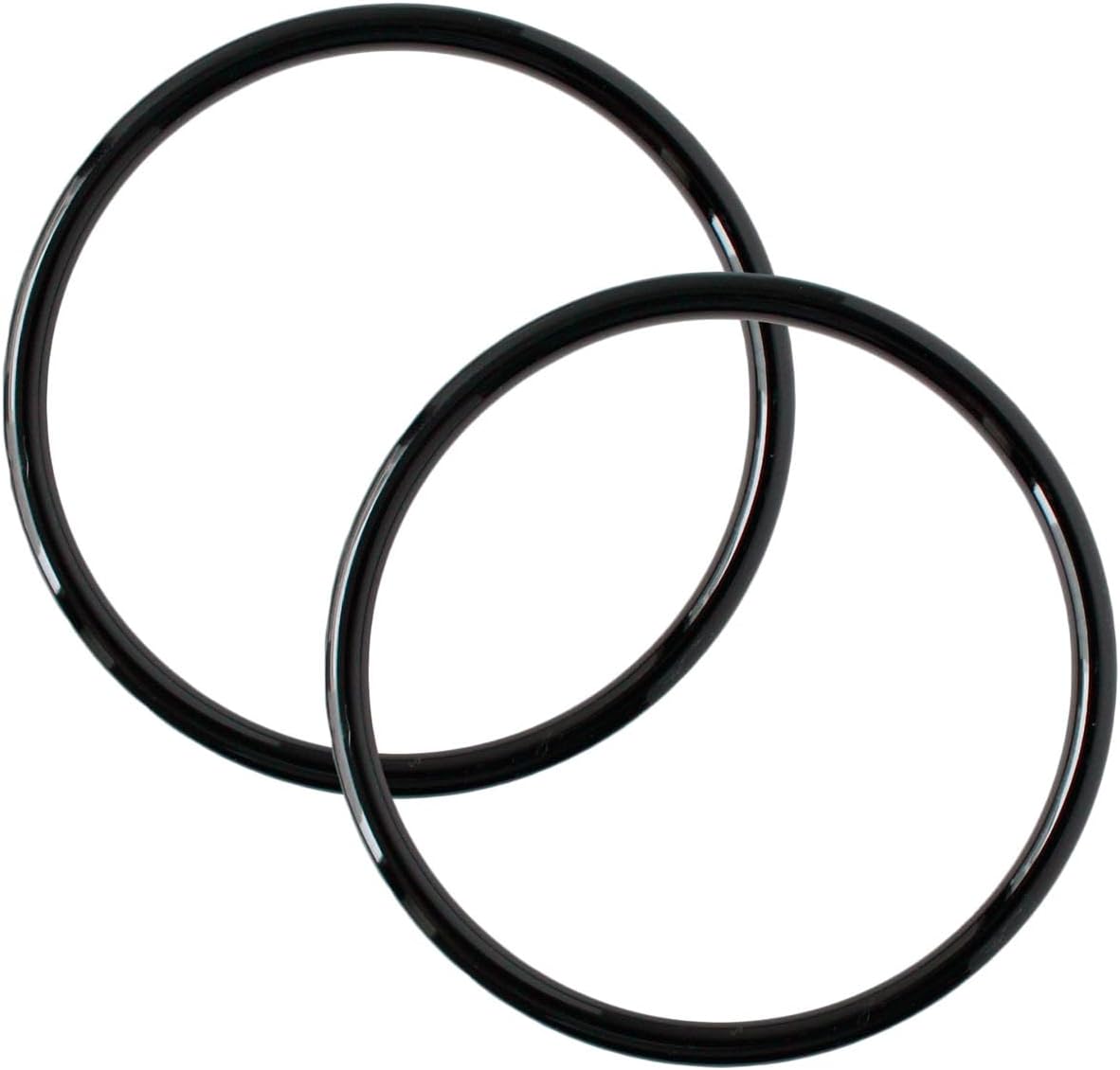 日本紐釦貿易 プラスチックリング プラハンドル 小 内径9cm・外径10.5cm 黒 P273-S-B （ご注文単位1組）【直送品】