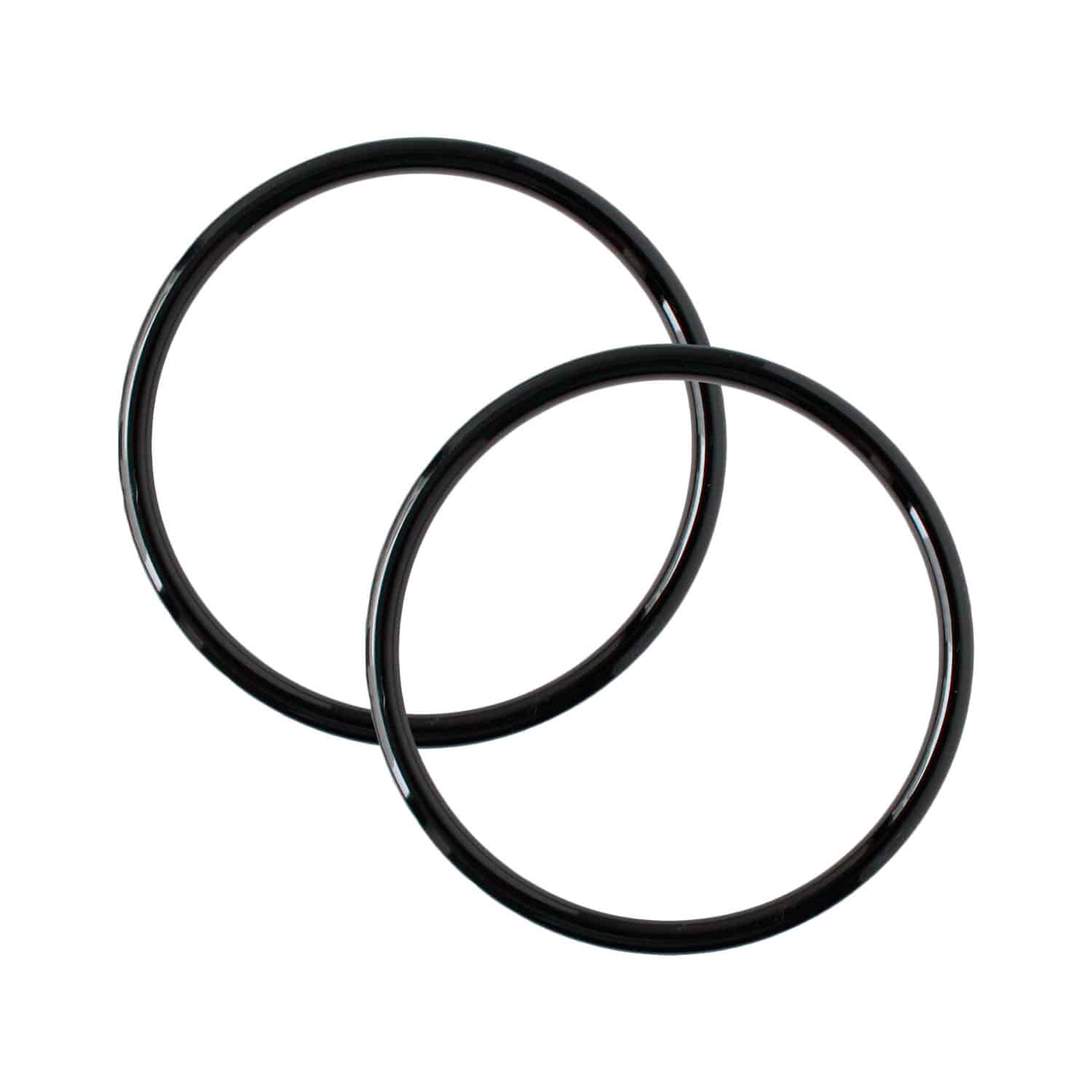 日本紐釦貿易 プラスチックリング プラハンドル 小 内径9cm・外径10.5cm 黒 P273-S-B (ご注文単位1組)【直送品】