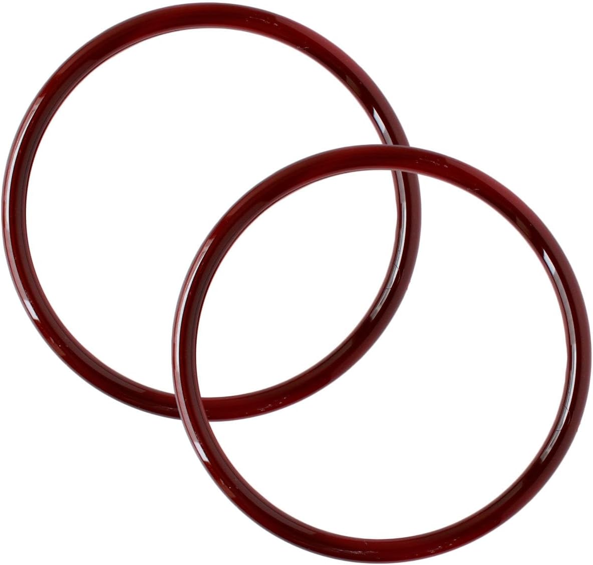 日本紐釦貿易 プラスチックリング プラハンドル 小 内径9cm・外径10.5cm 茶 P273-S-C （ご注文単位1組）【直送品】