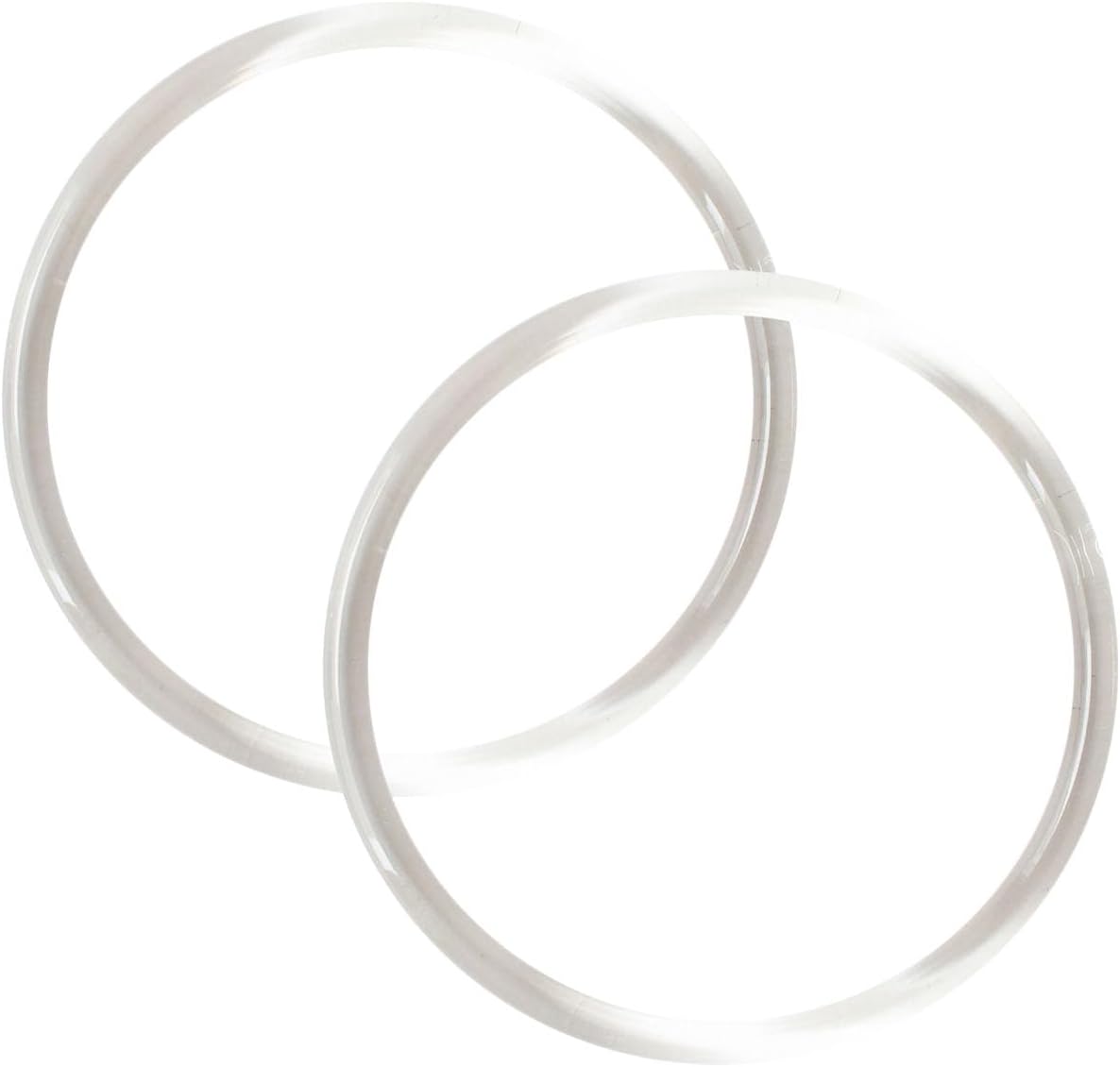 日本紐釦貿易 プラスチックリング プラハンドル 小 内径9cm・外径10.5cm クリア P273-S-CR （ご注文単位1組）【直送品】