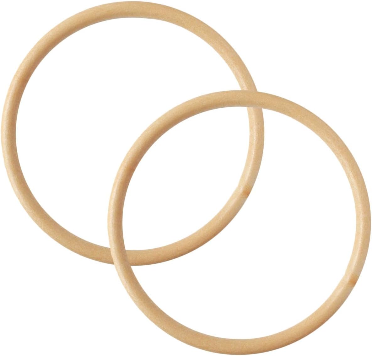 日本紐釦貿易 プラスチックリング プラハンドル 小 内径9cm・外径10.5cm ベージュ P273-S-E （ご注文単位1組）【直送品】