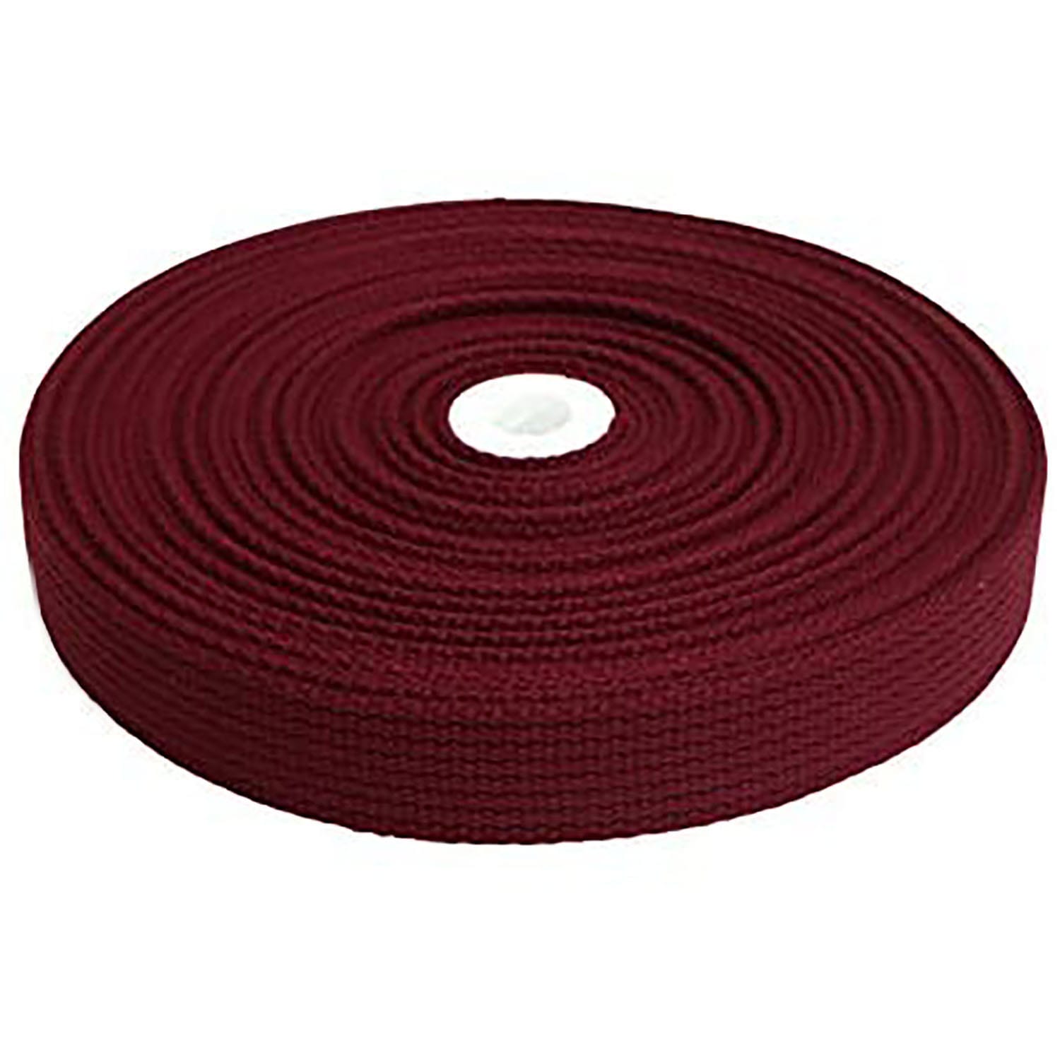 日本紐釦貿易 アクリル手芸用テープ 25mm巾 10m巻 ワインレッド IC2510-8 (ご注文単位1巻)【直送品】