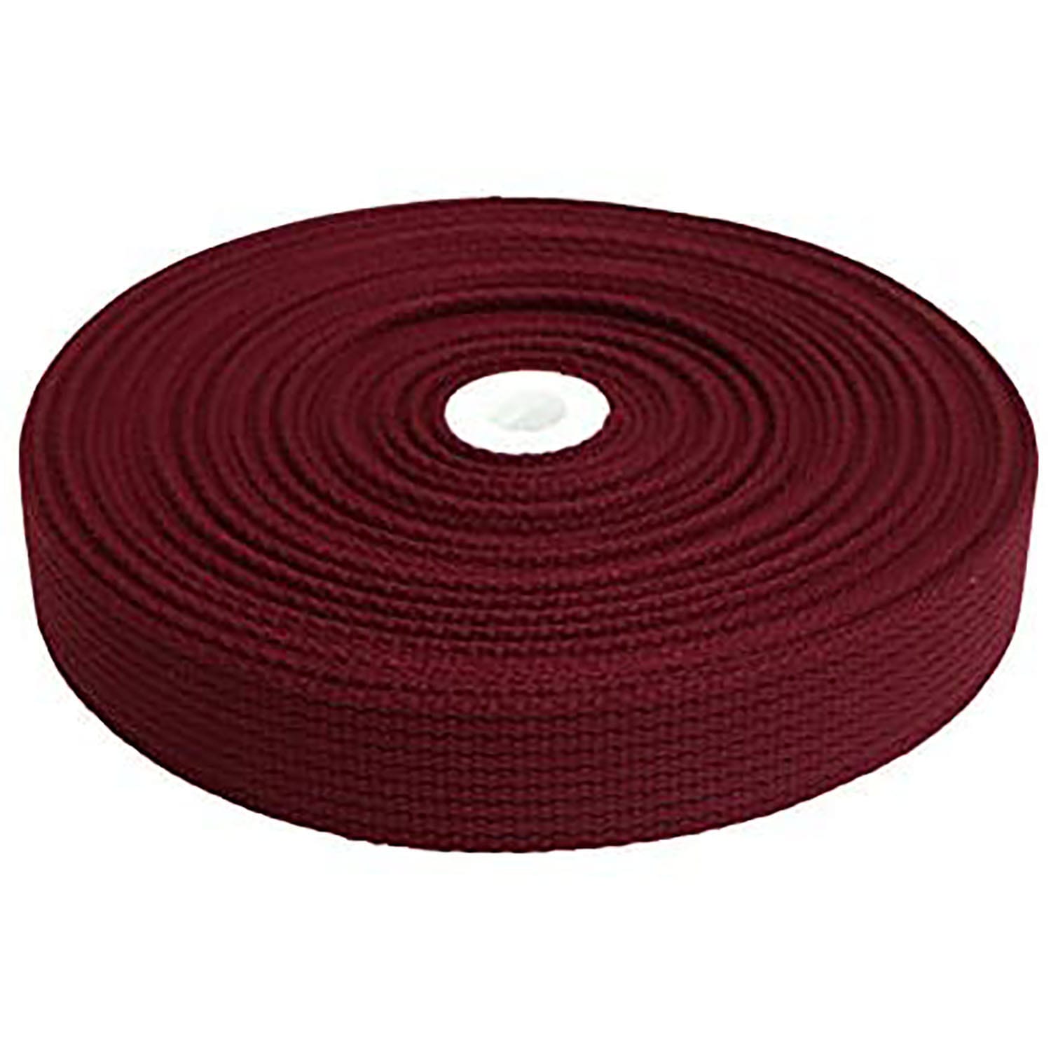 日本紐釦貿易 アクリル手芸用テープ 30mm巾 10m巻 ワインレッド IC3010-8 (ご注文単位1巻)【直送品】