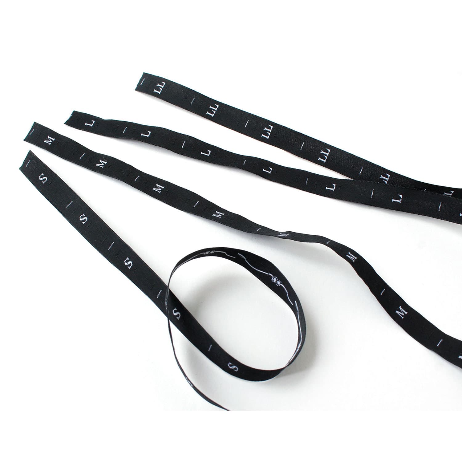 日本紐釦貿易 サイズタグ L 9mm巾 黒 徳用1000枚分 TME-LB-1000 (ご注文単位1束)【直送品】