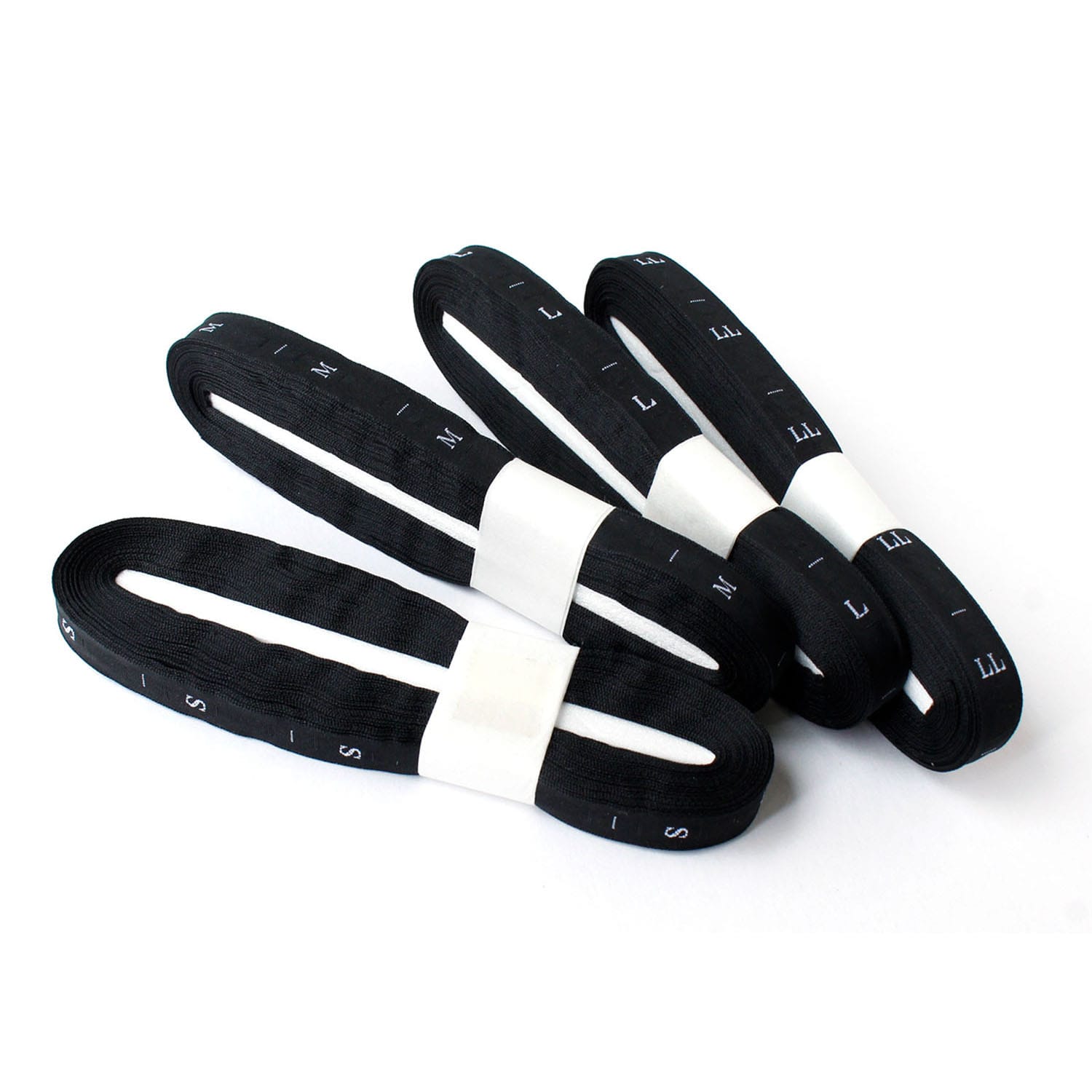 日本紐釦貿易 サイズタグ M 9mm巾 黒 徳用1000枚分 TME-MB-1000 (ご注文単位1束)【直送品】