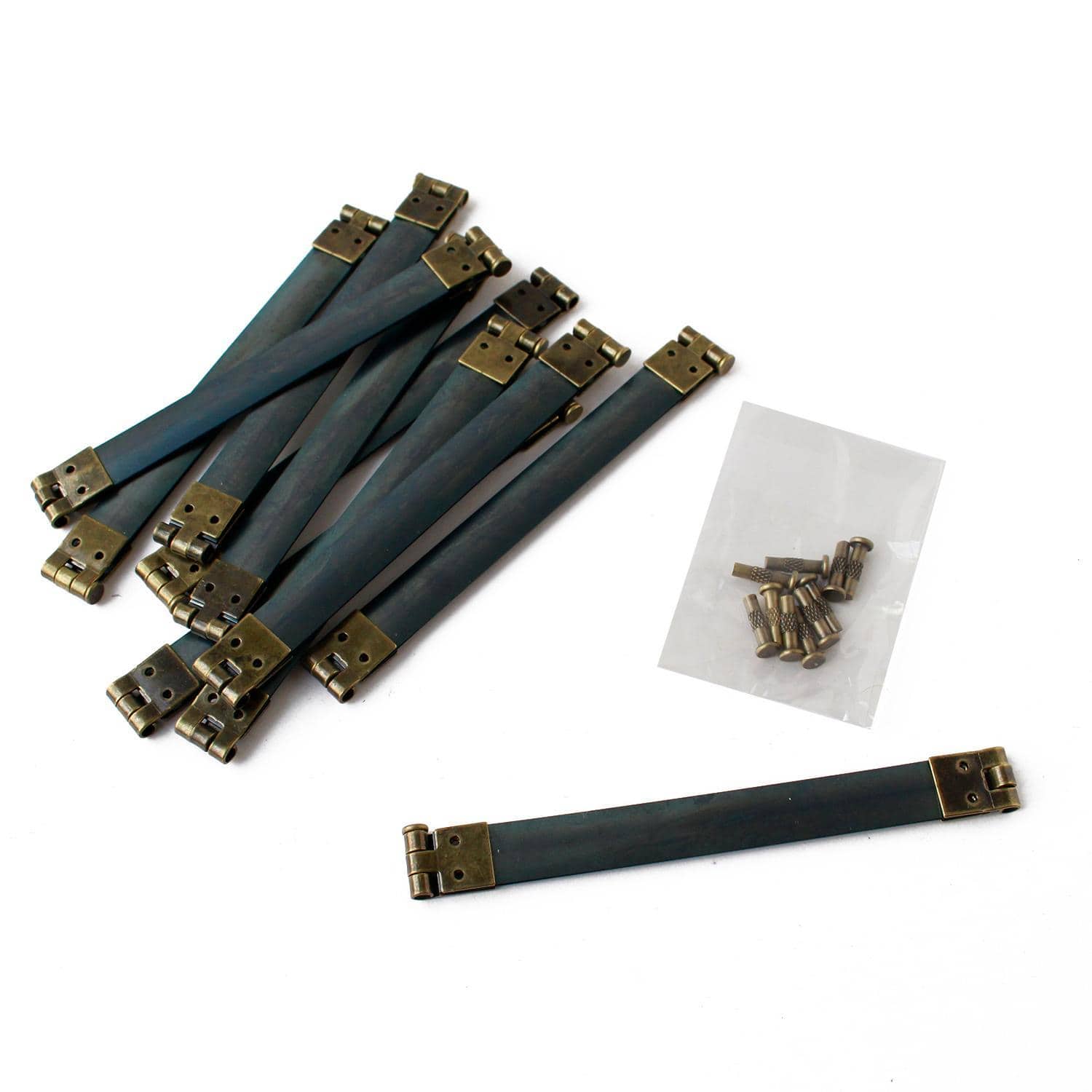 日本紐釦貿易 バネ口金 10cm 10本入 AG JS8001 (ご注文単位1束)【直送品】