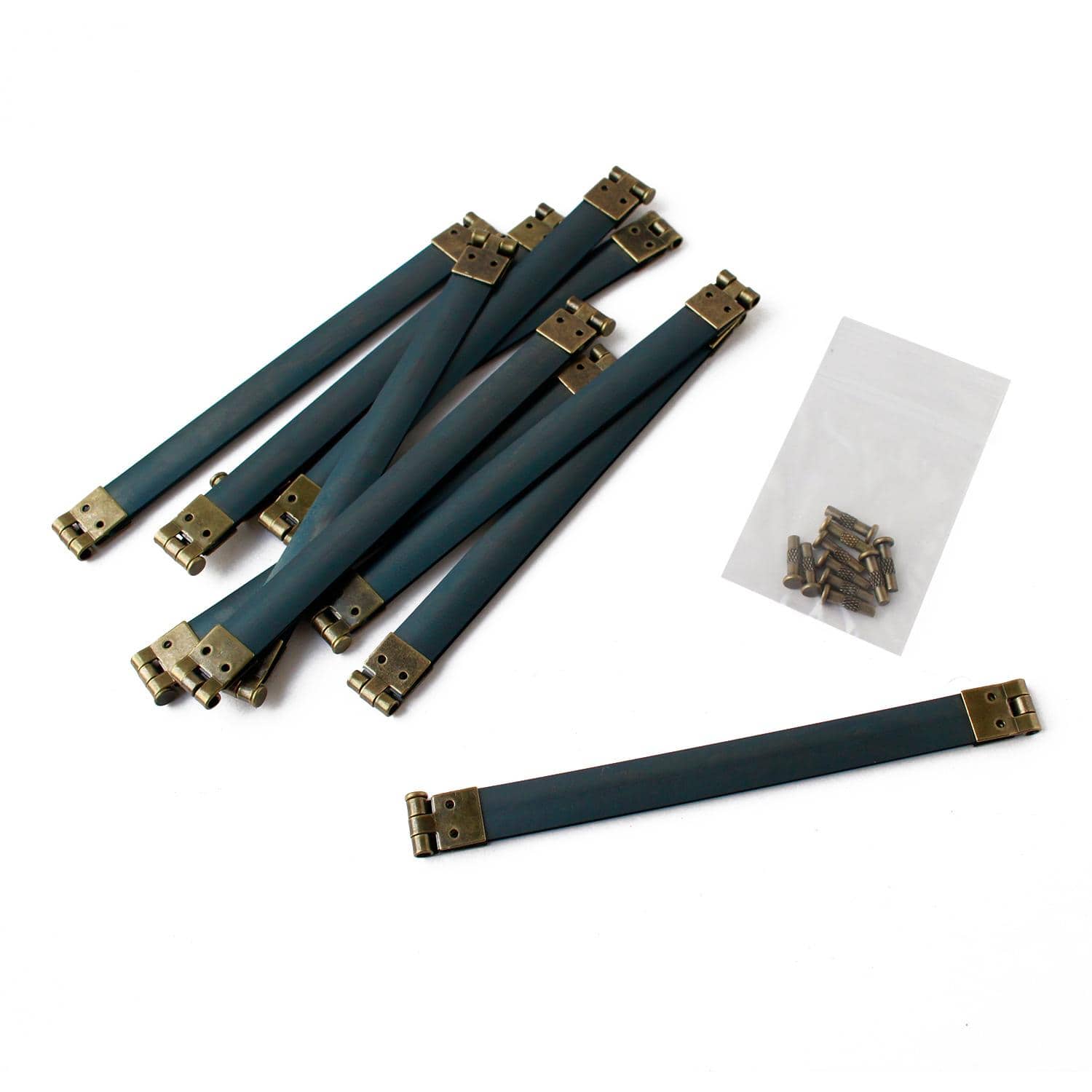 日本紐釦貿易 バネ口金 12cm 10本入 AG JS8002 (ご注文単位1束)【直送品】