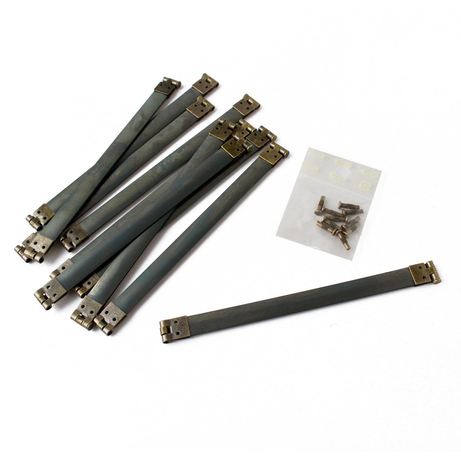 日本紐釦貿易 バネ口金 14cm 10本入 AG JS8004 (ご注文単位1束)【直送品】