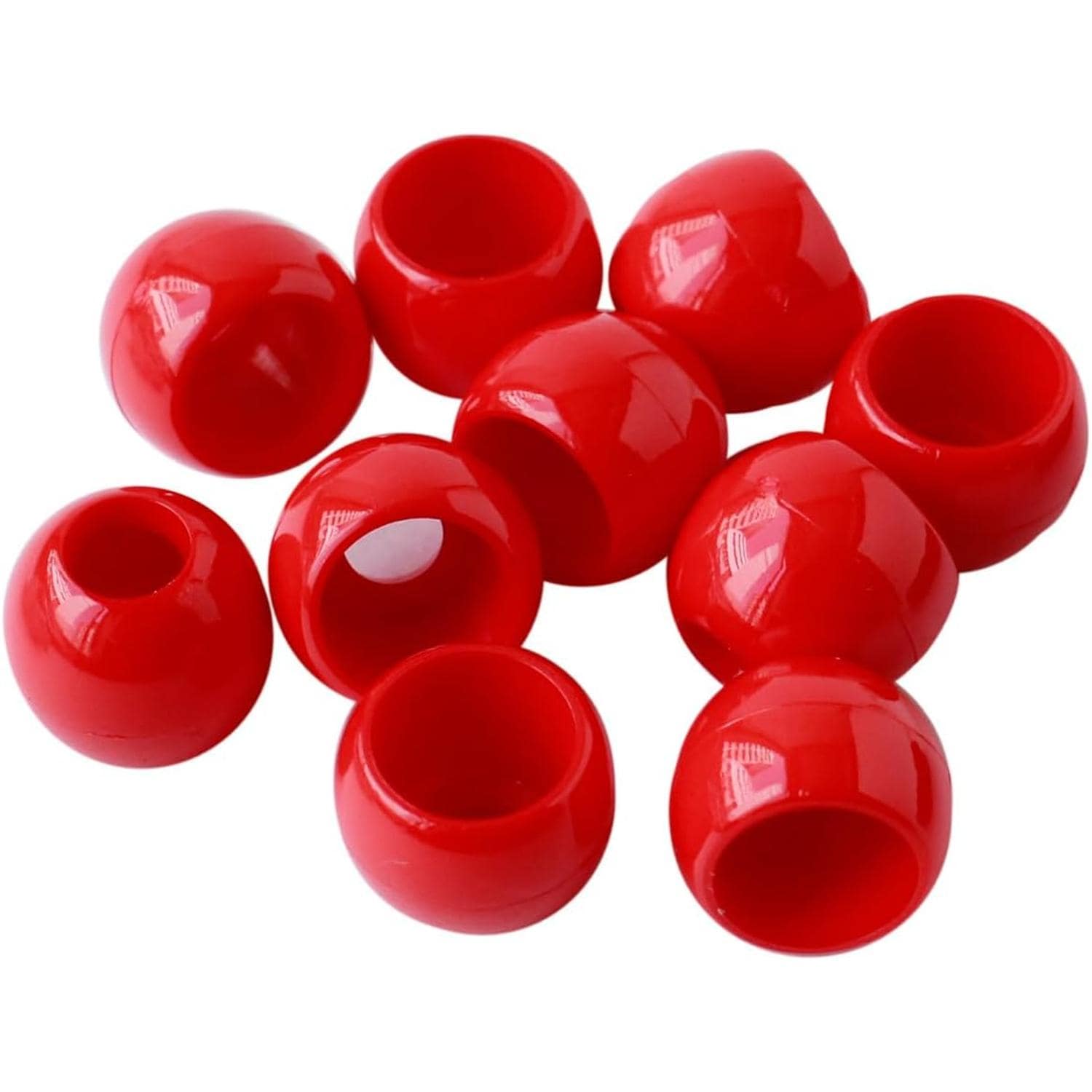 日本紐釦貿易 ループエンド 外径W13×H11mm 10個入 赤 N13-R （ご注文単位1束）【直送品】