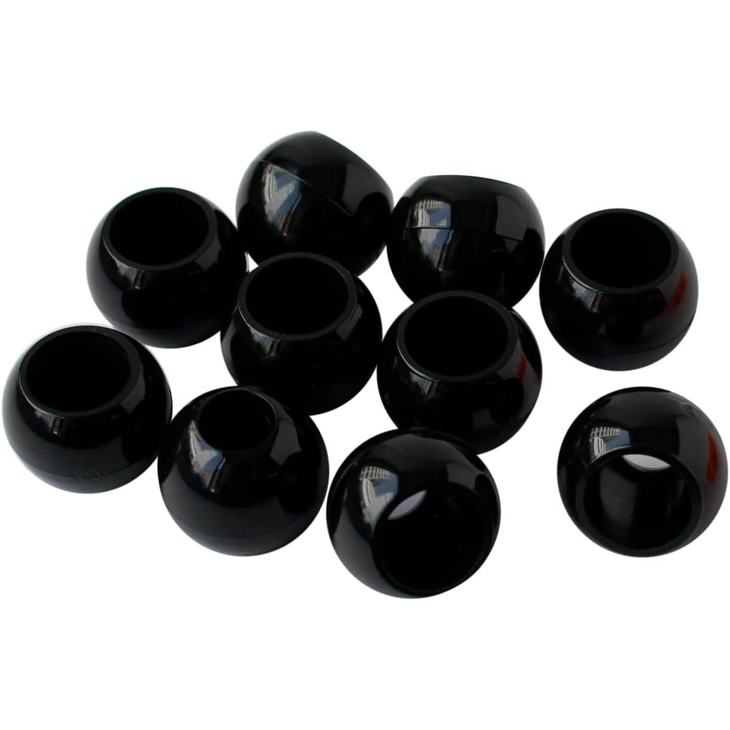 日本紐釦貿易 ループエンド 外径W15×H13mm 10個入 黒 N15-B （ご注文単位1束）【直送品】