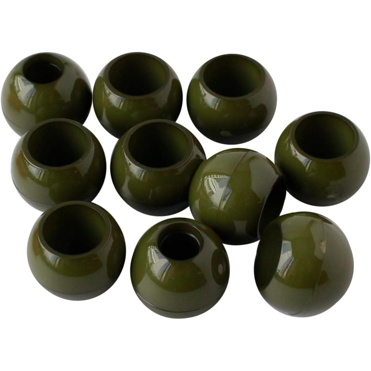 日本紐釦貿易 ループエンド 外径W15×H13mm 10個入 濃緑 N15-DG （ご注文単位1束）【直送品】