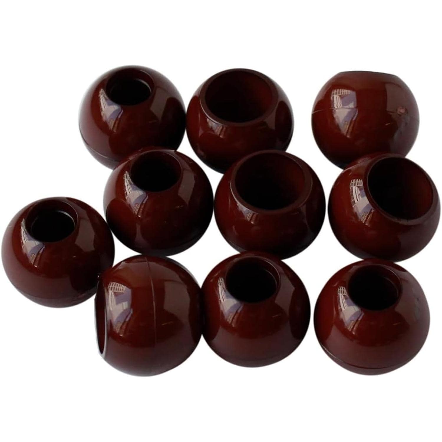 日本紐釦貿易 ループエンド 外径W15×H13mm 10個入 茶 N15-C （ご注文単位1束）【直送品】