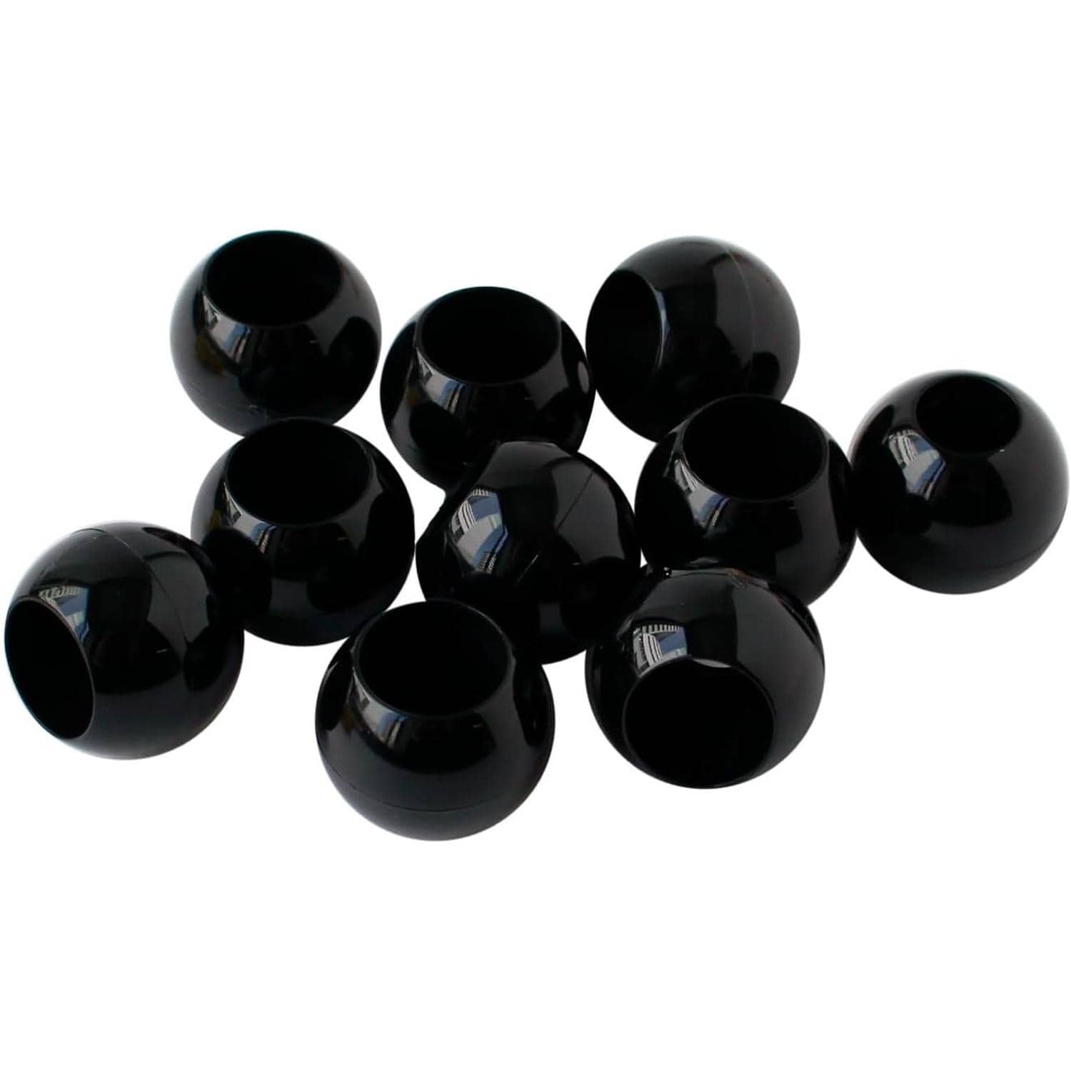 日本紐釦貿易 ループエンド 外径W18×H15mm 10個入 黒 N18-B （ご注文単位1束）【直送品】