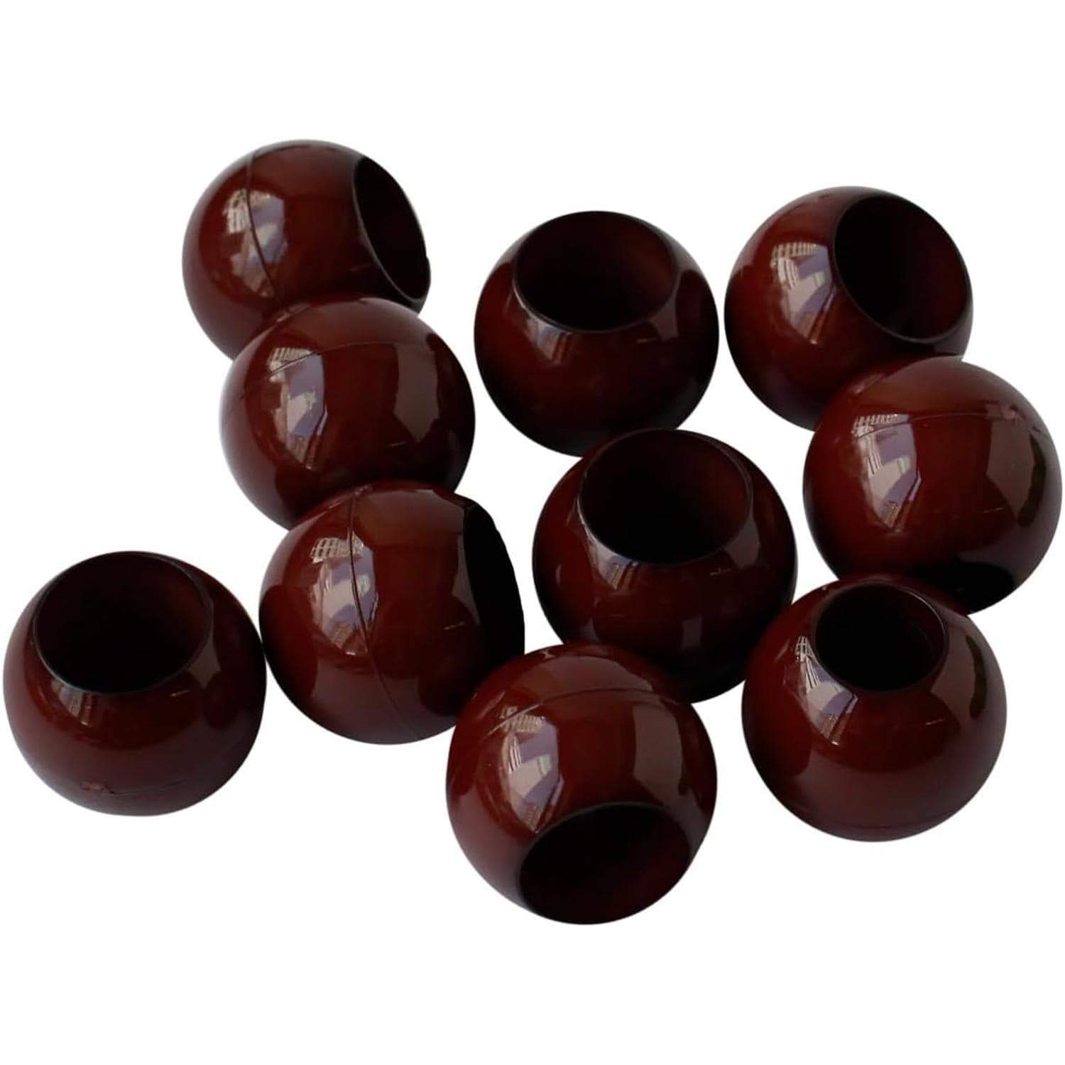 日本紐釦貿易 ループエンド 外径W18×H15mm 10個入 茶 N18-C （ご注文単位1束）【直送品】