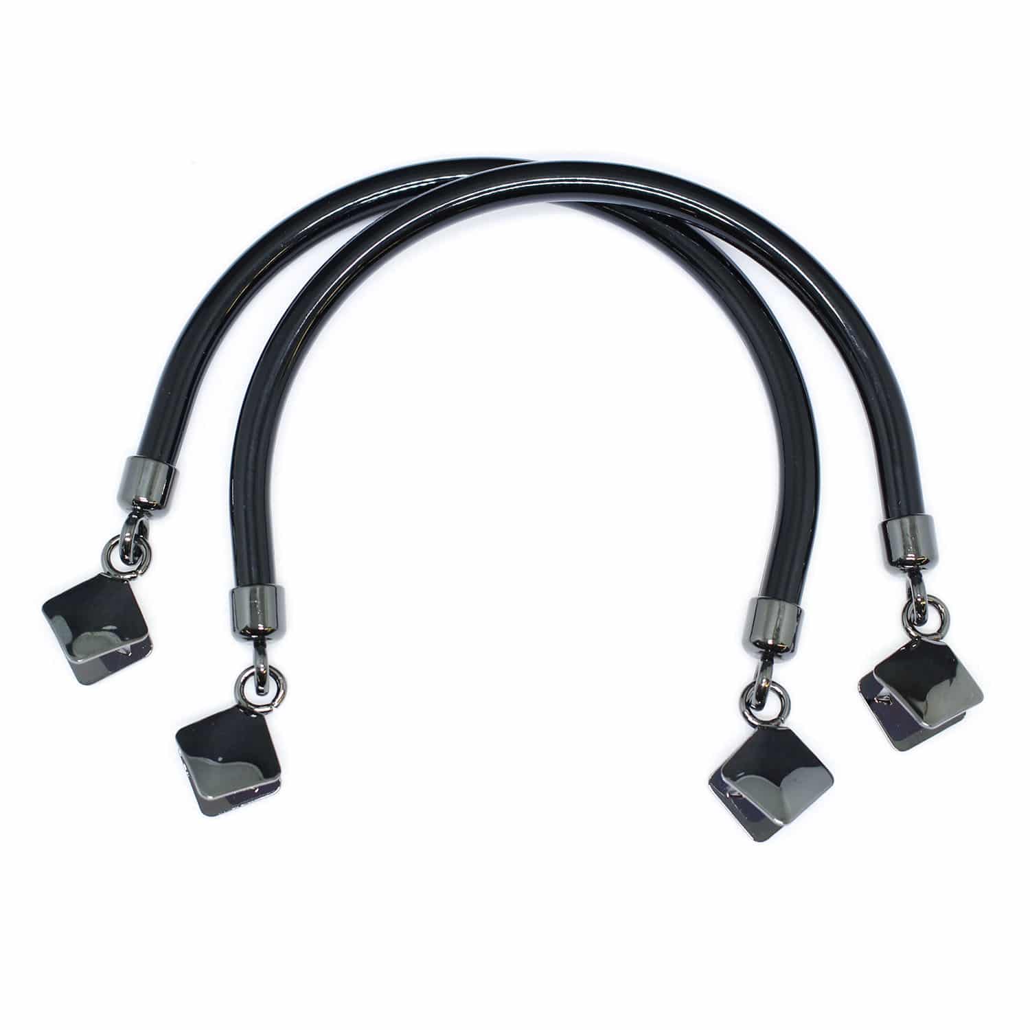 日本紐釦貿易 プラスチック製ハンドル フォーマルタイプ クワエ金具付き W13×H13cmK251-B (ご注文単位1組)【直送品】