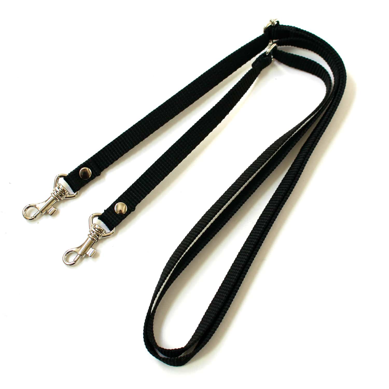 日本紐釦貿易 PPテープショルダーストラップ 金具シルバー ブラック S1140-S-B (ご注文単位1本)【直送品】