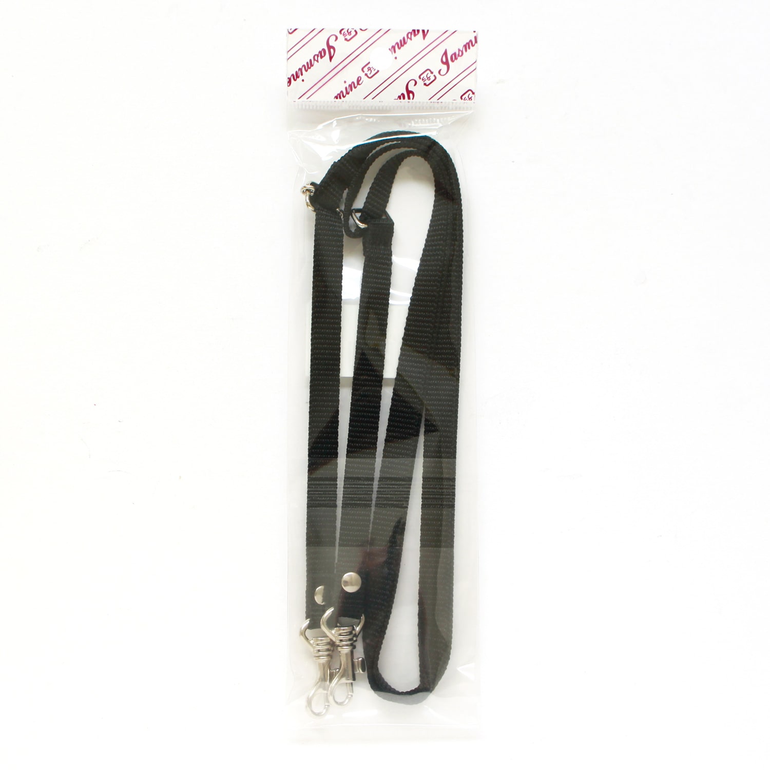 日本紐釦貿易 PPテープショルダーストラップ 金具シルバー ブラック S1140-S-B (ご注文単位1本)【直送品】
