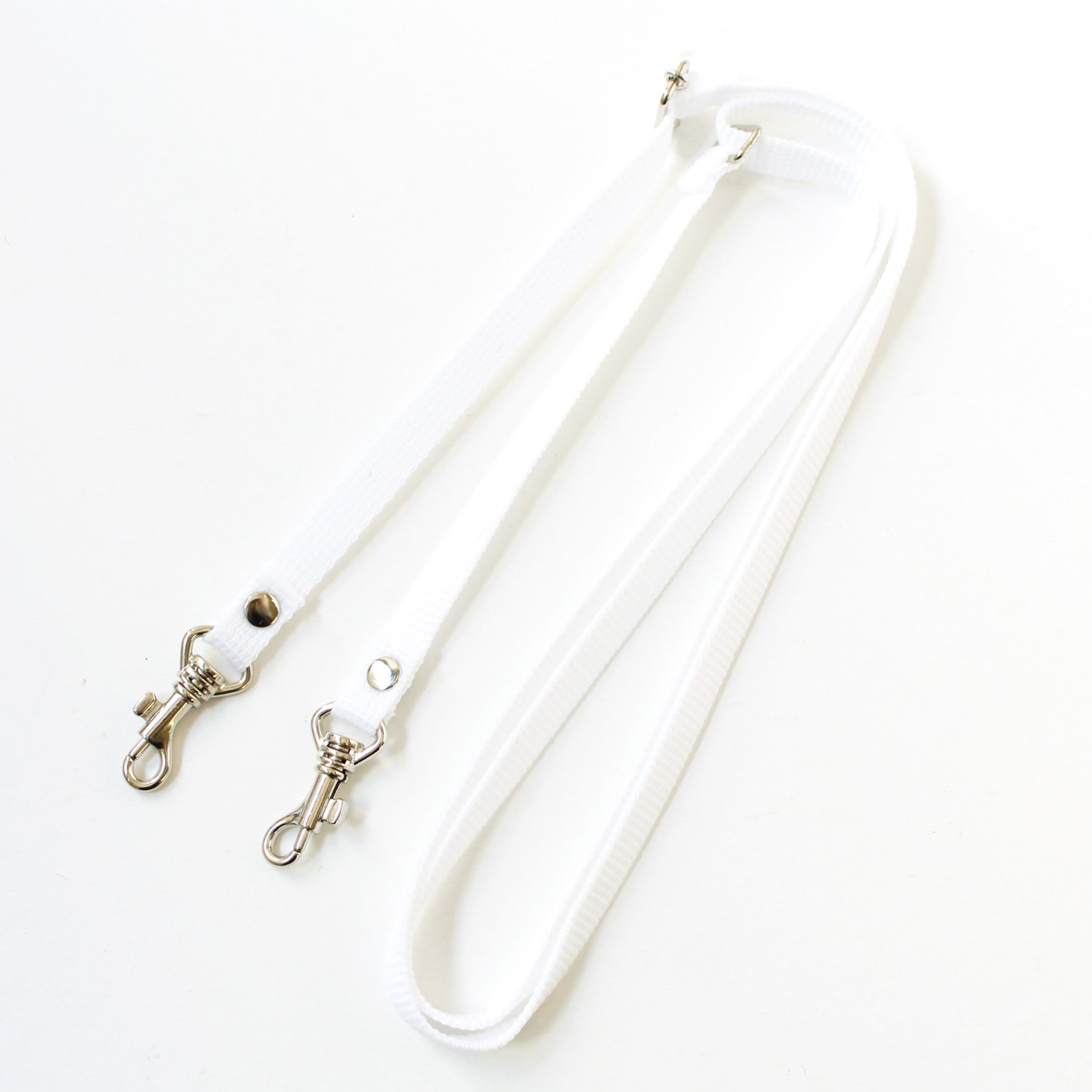 日本紐釦貿易 PPテープショルダーストラップ 金具シルバー ホワイト S1140-S-W （ご注文単位1本）【直送品】