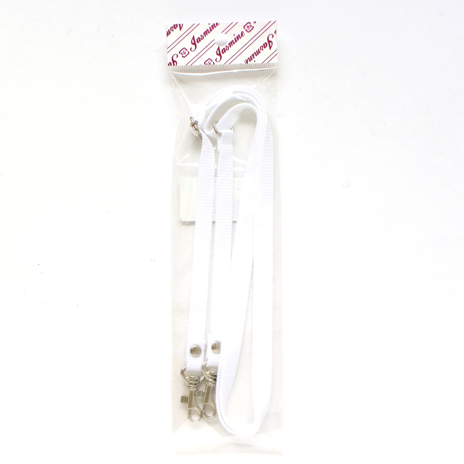 日本紐釦貿易 PPテープショルダーストラップ 金具シルバー ホワイト S1140-S-W （ご注文単位1本）【直送品】