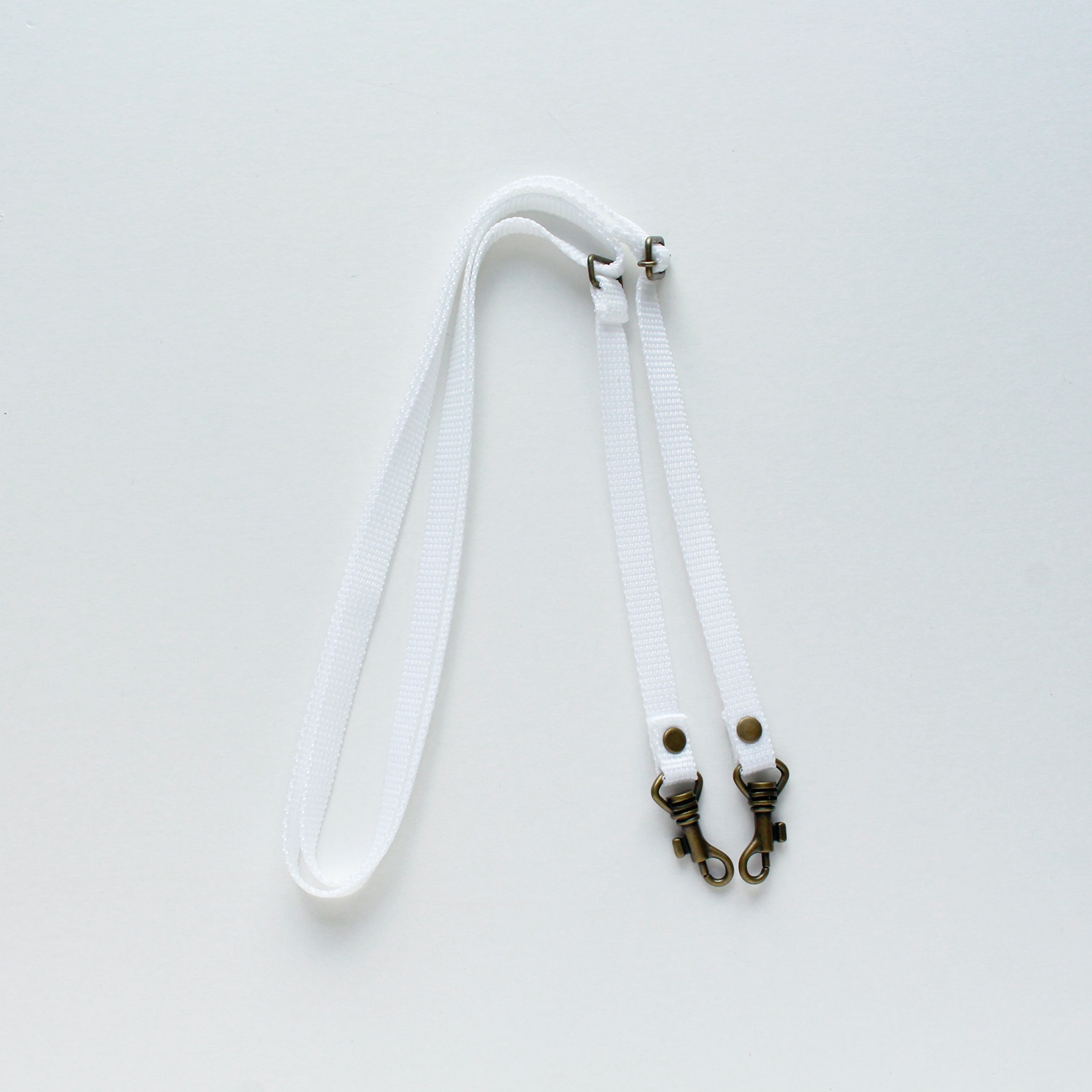 日本紐釦貿易 ショルダーストラップ 幅1cmPPテープ 白 S1140-W (ご注文単位1本)【直送品】