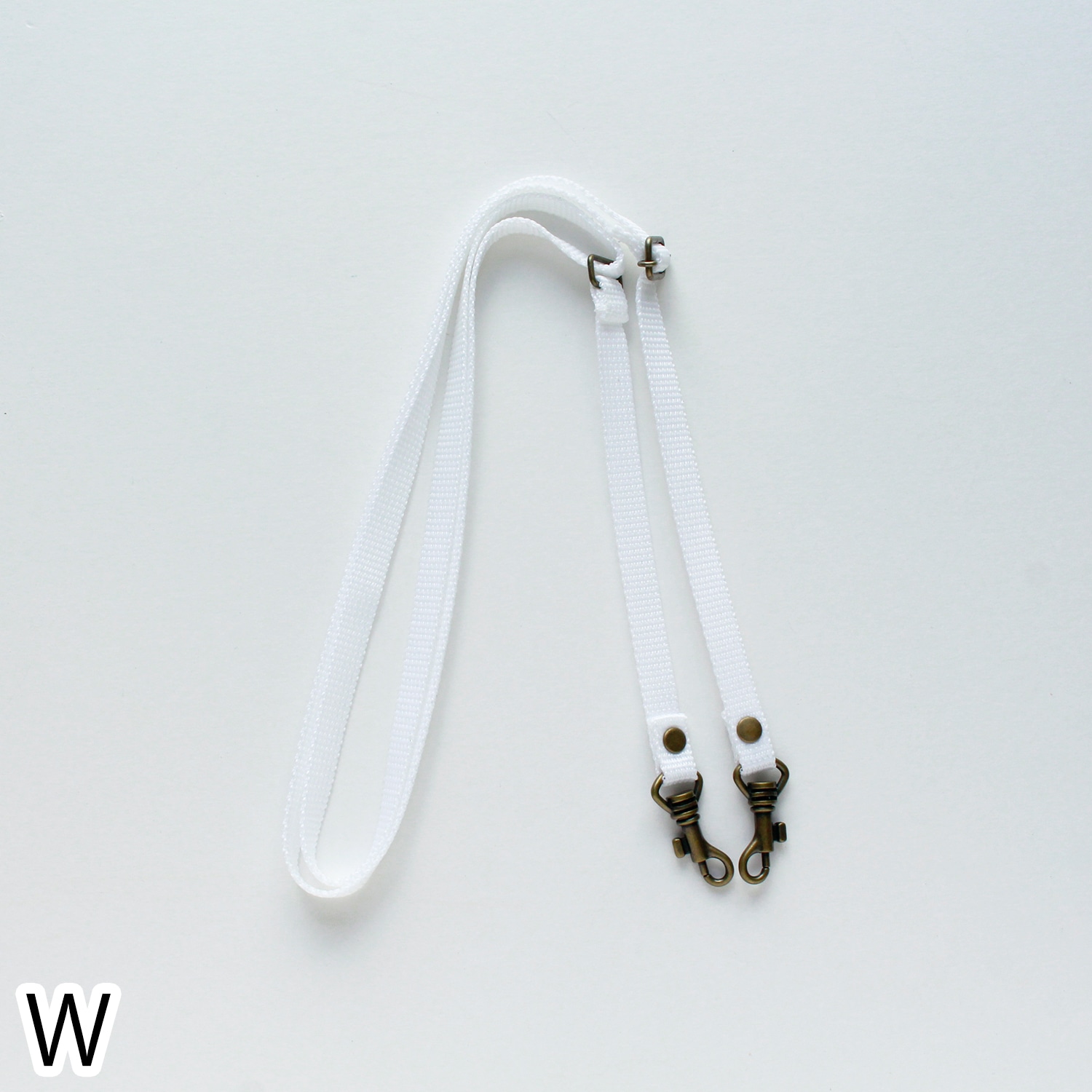 日本紐釦貿易 ショルダーストラップ 幅1cmPPテープ 白 S1140-W (ご注文単位1本)【直送品】