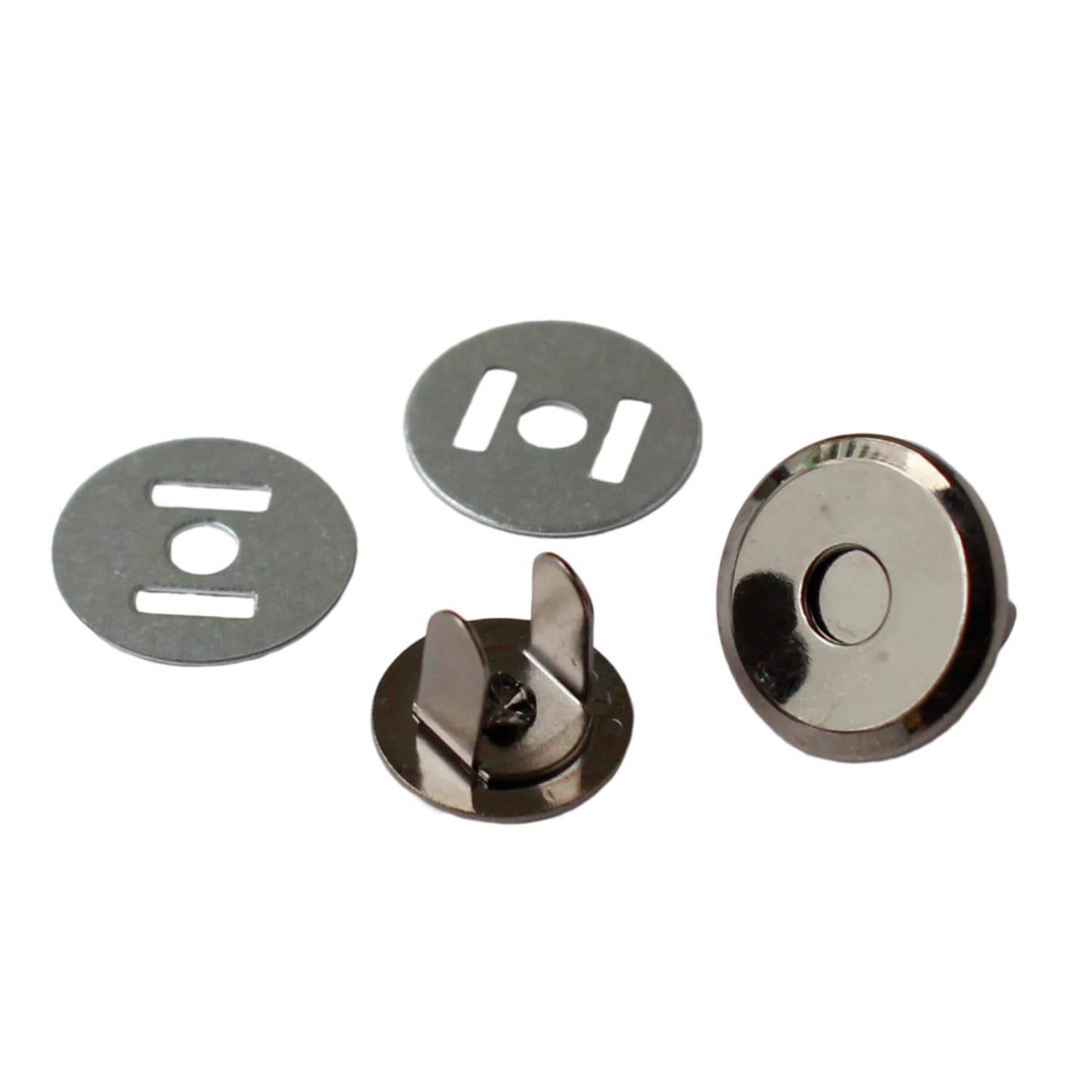 日本紐釦貿易 薄型マグネットボタン 3mmxφ14mm 5組入り M1014-BN （ご注文単位1束）【直送品】