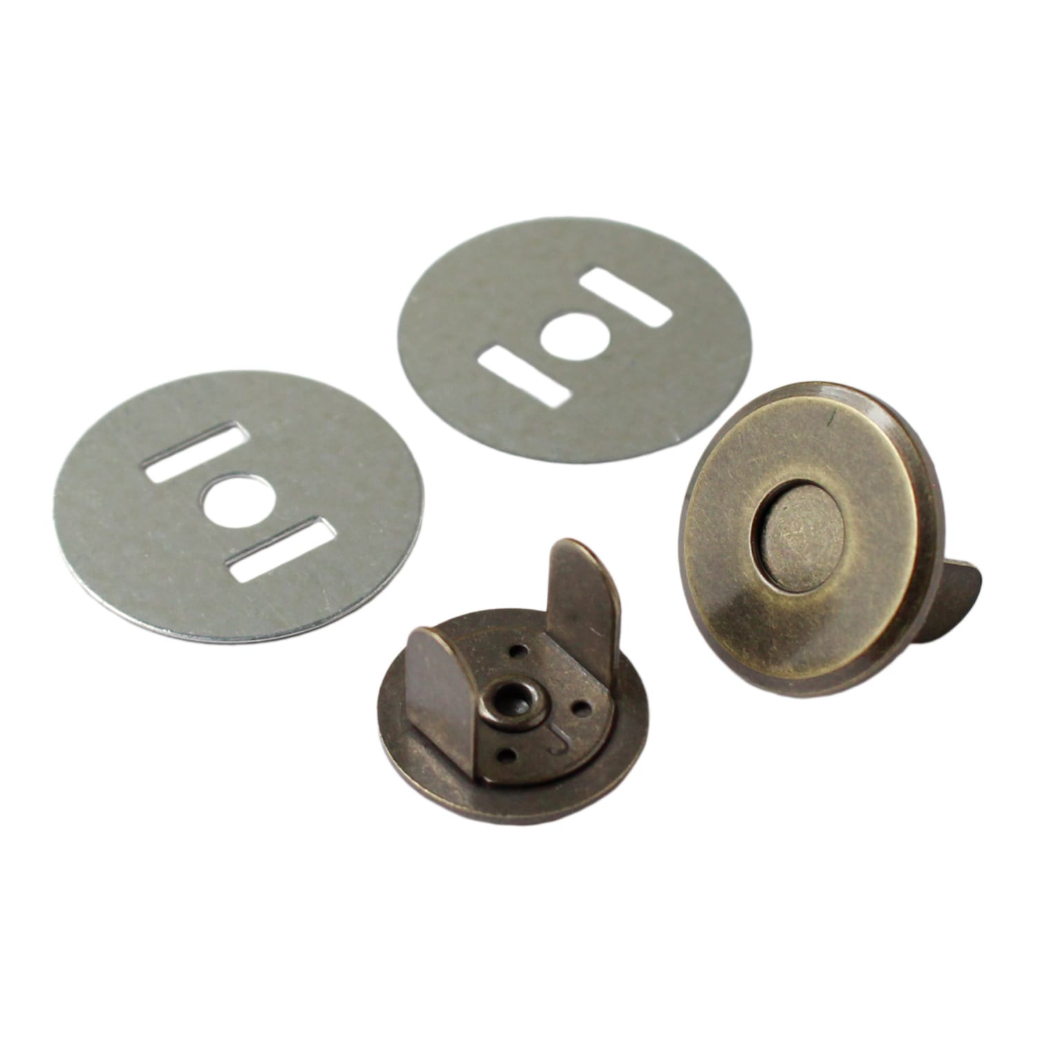 日本紐釦貿易 薄型マグネットボタン 3mmxφ18mm 5組入り M1018-AG （ご注文単位1束）【直送品】
