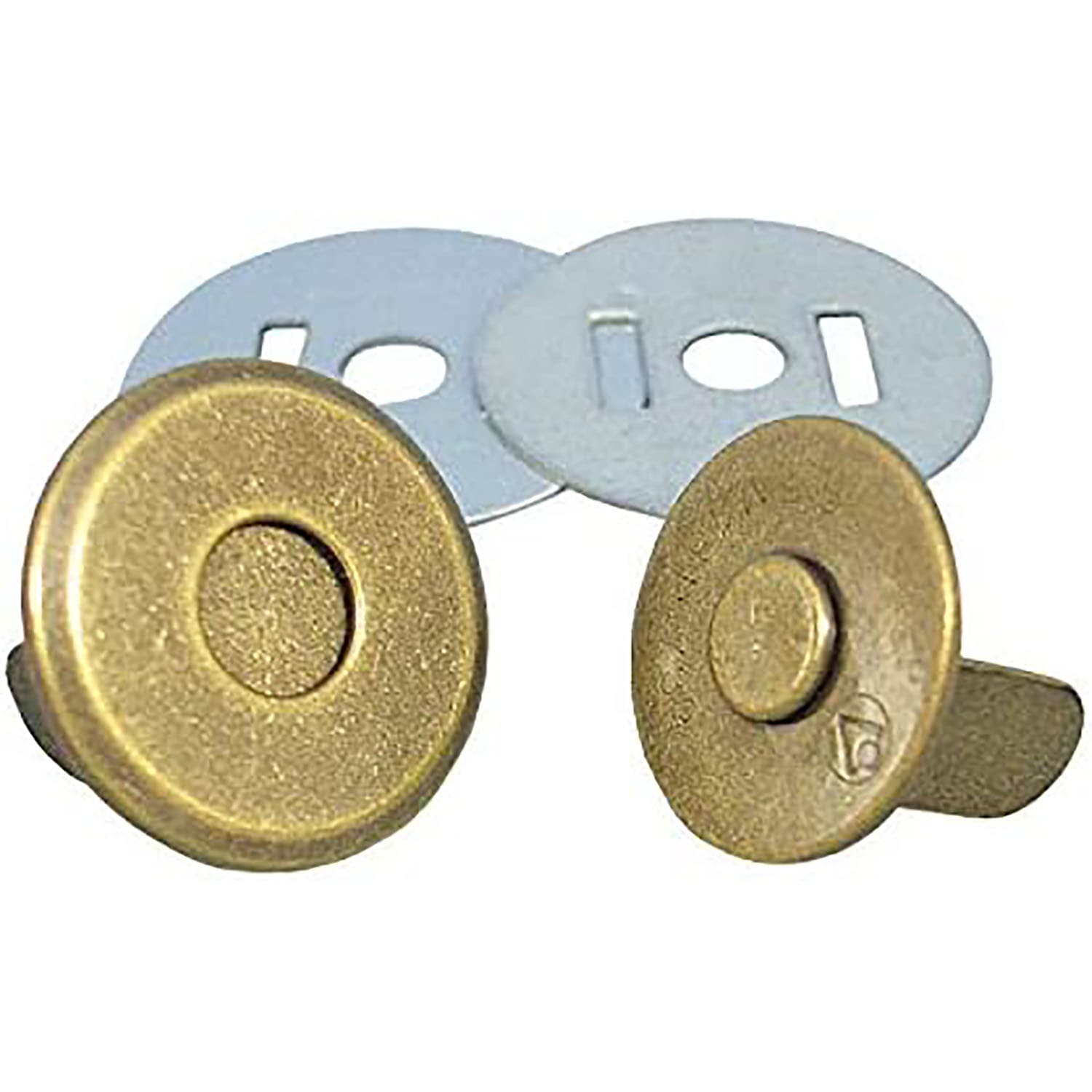 日本紐釦貿易 薄型マグネットボタン 3mmxφ18mm 5組入り M1018-AG (ご注文単位1束)【直送品】