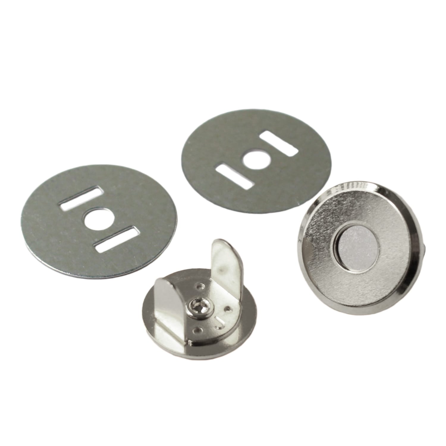 日本紐釦貿易 薄型マグネットボタン 3mmxφ18mm 5組入り M1018-S （ご注文単位1束）【直送品】